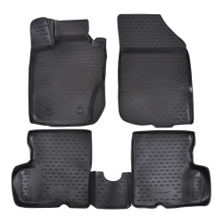 Rubber floor mats for DACIA Duster 4WD 2011-2015 4pcs