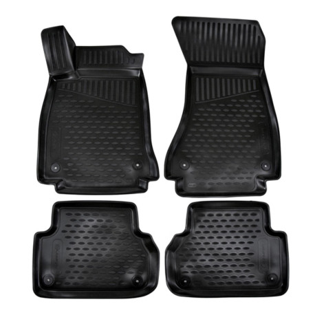 Za specifičen model Rubber floor mats for AUDI A4 B9 2015-2024 4pcs | race-shop.si