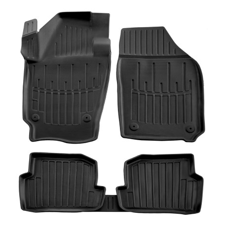 Za specifičen model 3D rubber floor mats for SKODA Fabia 3 NJ 2014-up 5pcs | race-shop.si