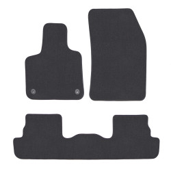 Premium anthracite velour car mats for PEUGEOT 3008 hybrid 2021-up 3pcs
