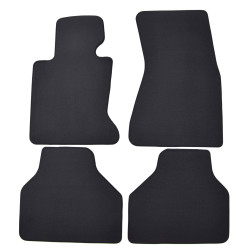 Premium anthracite velour car mats for BMW 7 E65 2001-2008 4pcs