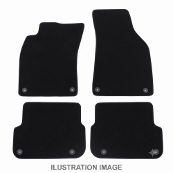 Premium Black velour car mats for PEUGEOT 3008 2024-up 4pcs