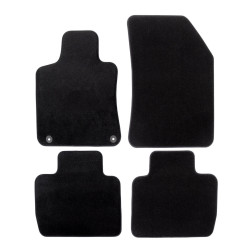 Premium Black velour car mats for PEUGEOT 508 2019-up 4pcs