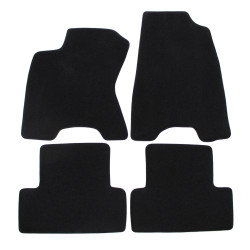Premium Black velour car mats for NISSAN X-Trail T30 2001-2007 4pcs