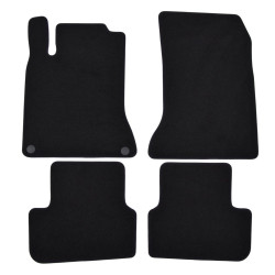 Premium Black velour car mats for MERCEDES GLA X156 2013-2020 4pcs