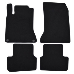 Premium Black velour car mats for MERCEDES B W246 2012-2018 4pcs
