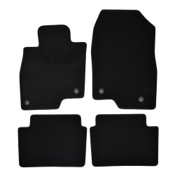 Premium Black velour car mats for MAZDA 6 2012-2018 4pcs