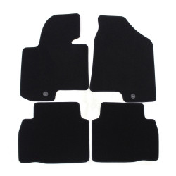 Premium Black velour car mats for KIA Sportage/Hyundai ix35 2010-2015 4pcs