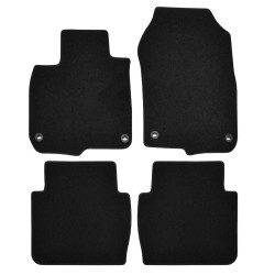Premium Black velour car mats for HONDA C-RV 2017-2022 4pcs