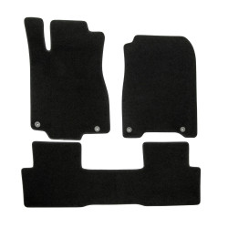 Premium Black velour car mats for HONDA CRV 2012-2016 4pcs