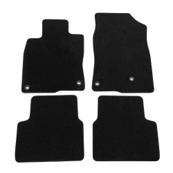 Premium Black velour car mats for HONDA Civic 5D 2017-up 4pcs