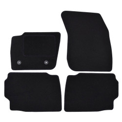 Premium Black velour car mats for FORD Mondeo 2015-2022 4pcs