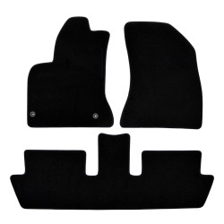 Premium Black velour car mats for CITROEN C4 Picasso 5seat 2006-2013 4pcs