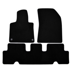 Premium Black velour car mats for CITROEN C4 Picasso 2013-2019/SpaceTourer 2014-up 4pcs