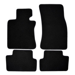 Premium Black velour car mats for BMW 6 E63 2004-2010 4pcs