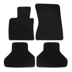 Premium Black velour car mats for BMW X6 F16 2015-2019 4pcs