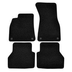 Premium Black velour car mats for AUDI A7 C8 2018-2025 4pcs