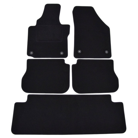 Za specifičen model Velour car mats for VOLKSWAGEN VW Caddy 7 seats 2015-2020 5pcs | race-shop.si