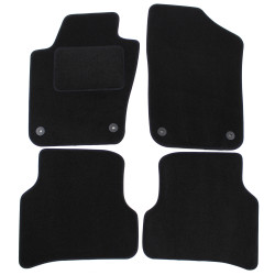 Velour car mats for Seat Ibiza 6J 2008-2017 4pcs