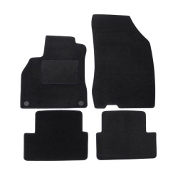 Velour car mats for Renault Fluence 2009-2017 4pcs