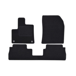Velour car mats for Peugeot Rifter 2018-up 3pcs