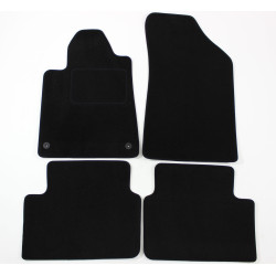 Velour car mats for Peugeot 407 2004-2011 4pcs