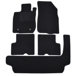 Velour car mats for Dacia Logan MCV 7 miest 2006-2012 5pcs