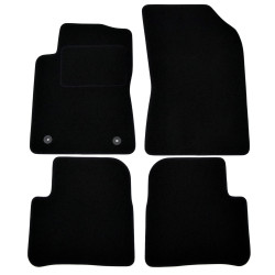 Velour car mats for Citroen C3 2016-2023 4pcs