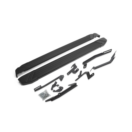 Side steps and rails RIVAL Side steps for Nissan Terrano 2014-up (Basic Black) | race-shop.si