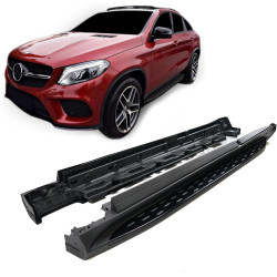 Side steps for Mercedes GLE coupe 2015-2019 (Black)