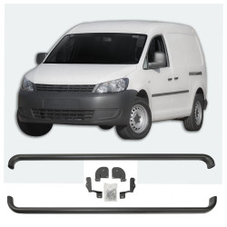 Stainless steel side bars for VW Caddy 2010-up (Black)