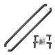 Side steps and rails Stainless steel side bars for Ford Transit Custom 2013-2023 (Black) | race-shop.si