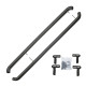 Side steps and rails Stainless steel side bars for Ford Transit Custom 2013-2023 (Black) | race-shop.si