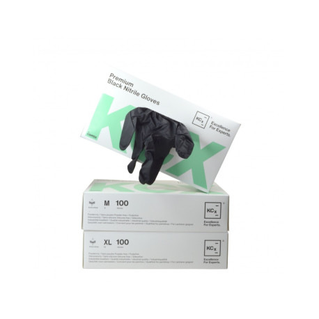 Rokavice Kemtex Čierne nitrilové rukavice Premium veľkosť XL/10 100ks | race-shop.si