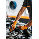 Rokavice Grippaz 246 Protišmykové nitrilové rukavice oranžové veľkosť L/9 - 50ks | race-shop.si