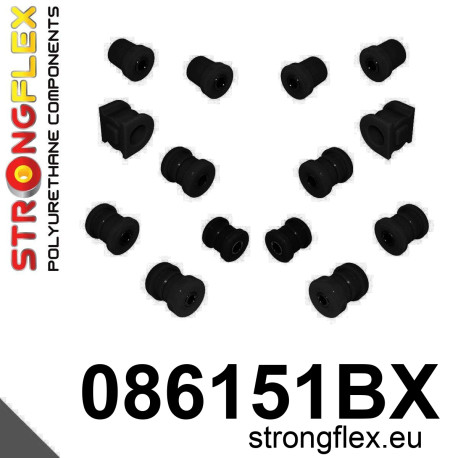 Poliuretanski silent bloki STRONGFLEX - 086151BX: Rear suspension bush kit AP1 | race-shop.si