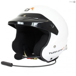 Helmet Turn One Jet-RS with FIA 8859-2015, Hans with intercom