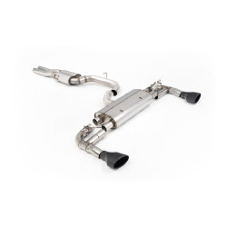 Milltek Cat-back exhaust Cerakote black tips for Audi RS3 Sportback (non-GPF) 2015-2017 - Resonated