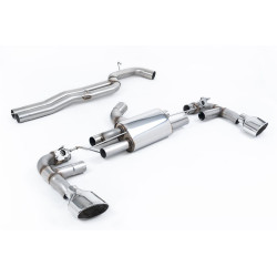 Milltek Cat-back exhaust (loudest) for Audi RS3 Sportback 400PS (non-GPF) 2017-2018 - Polished tips