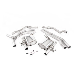 Milltek Cat-back exhaust (louder) for Audi RS5 2.9 V6 Turbo Sportback (B9.5) (non-GPF) 2019+ - Cerakote black tips