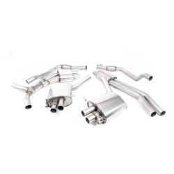 Milltek Cat-back exhaust resonated for Audi RS5 2.9 V6 Turbo Sportback (B9.5) (non-GPF) 2019+ - Cerakote black tips
