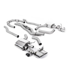 Milltek Cat-back exhaust (loudest) for Audi RS6 V8 bi-turbo in Performance Edition (C8) (non-GPF) 2020+ - Polished tips