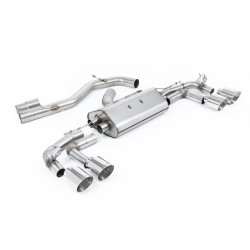 Milltek GPF-back exhaust (louder) for Audi S3 Sportback 310PS & 333PS (8Y) (GPF, Trims) 2020+ - Polished tips