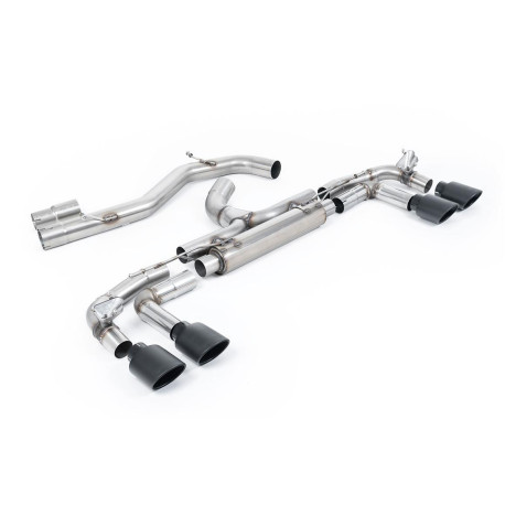 Izpušni sistemi Milltek Milltek GPF-back exhaust (loudest) Cerakote black tips for Audi S3 Sportback 310PS & 333PS (8Y) (GPF, Ovals) 2020+ | race-shop.si