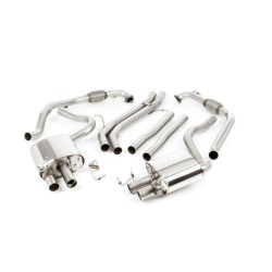 Milltek Cat-back exhaust non-resonated for Audi S5 3.0 V6 Turbo Coupe/Cabrio (B9) 2017+ - Carbon tips