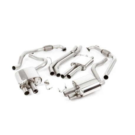 Izpušni sistemi Milltek Milltek Cat-back exhaust resonated for Audi S5 3.0 V6 Turbo Coupe/Cabrio (B9) 2017+ - Titanium tips | race-shop.si