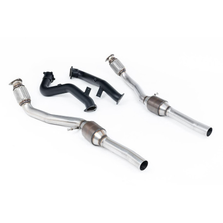 Izpušni sistemi Milltek Milltek Hi-flow sports cats for Audi S8 4.0 TFSI quattro Tiptronic (D4) (non-GPF) 2013-2018 | race-shop.si