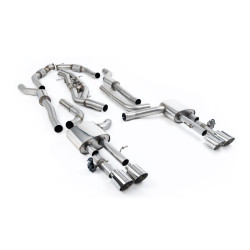 Milltek Cat-back exhaust resonated for Audi S8 4.0 TFSI V8 Saloon/Sedan (D5) (non-GPF, LWB) 2020+ - Polished tips