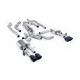 Milltek Cat-back exhaust (louder) for Audi S8 4.0 TFSI V8 Saloon/Sedan (D5) (non-GPF, SWB) 2020+ - Cerakote black tips