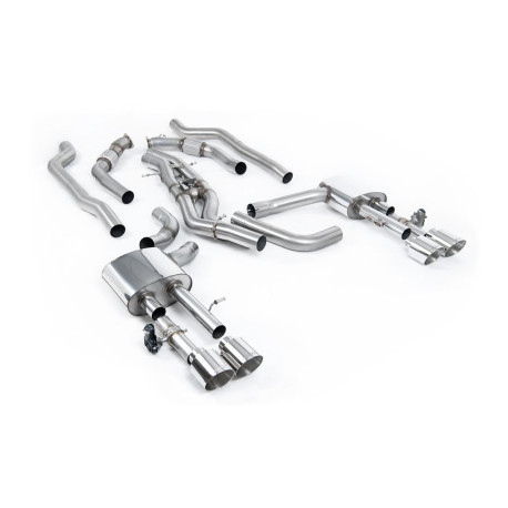 Izpušni sistemi Milltek Milltek GPF-back exhaust (louder) for Audi S8 4.0 TFSI V8 Saloon/Sedan (D5) (GPF) 2020+ - Polished tips | race-shop.si